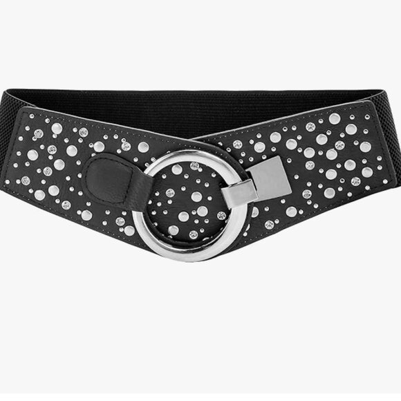 Wide Elastic Stretch Retro Belt - Picture 1 of 6